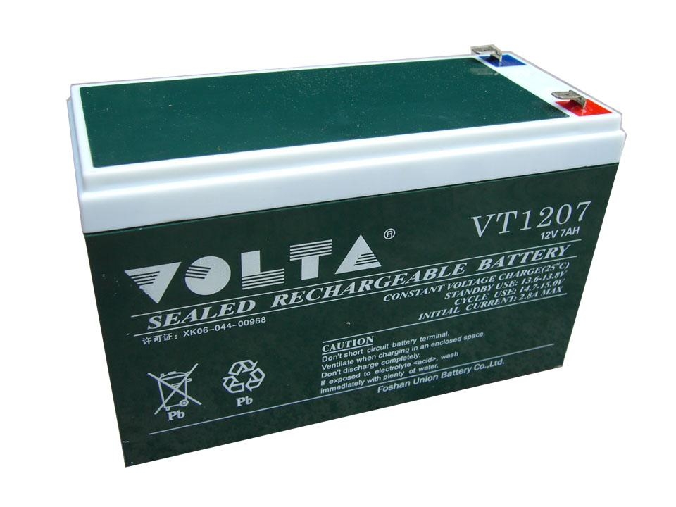 VT1207 12V7AH  UNION 蓄電池